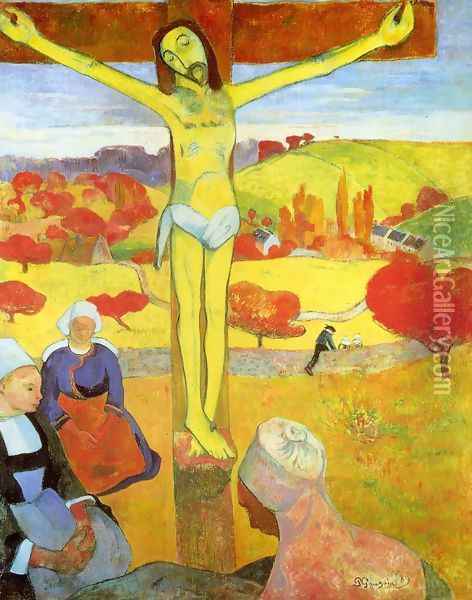 Yellow Christ Oil Painting - Paul Gauguin