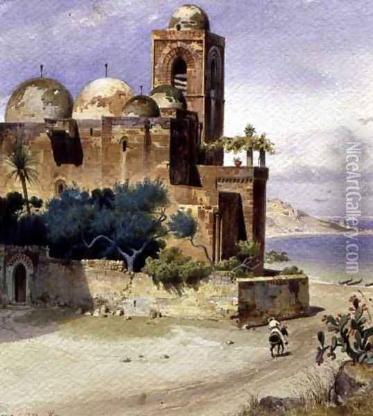 Palermo, 1839 Oil Painting - Carl Friedrich H. Werner