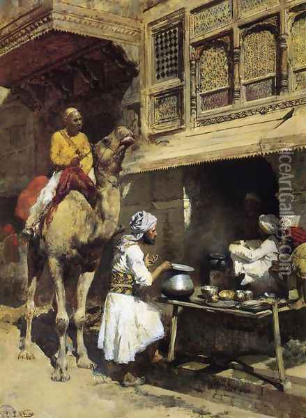 The Metalsmith's Shop Oil Painting - Edwin Lord Weeks