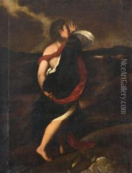 Ariane, D'apres Titien Oil Painting - (Alessandro) Padovanino (Varotari)