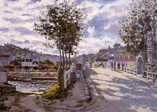 The Bridge At Bougival Oil Painting - Claude Oscar Monet
