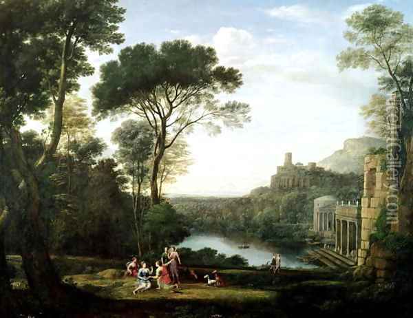 Landscape with the Nymph Egeria Oil Painting - Claude Lorrain (Gellee)