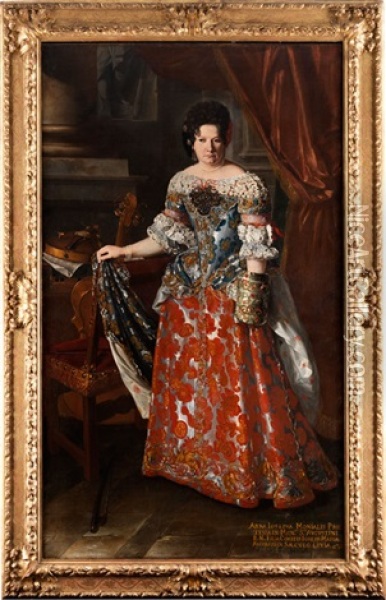Ganzfiguriges Portrait Der Anna Josepha Monialis Oil Painting - Pier Francesco Cittadini