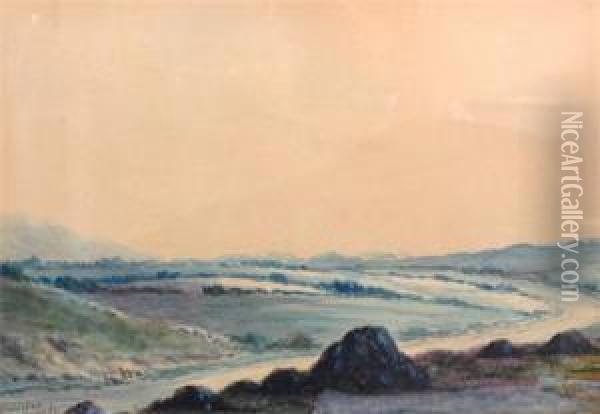 The Road To Doo Lough, Connemara, Ireland Oil Painting - Douglas Alexander