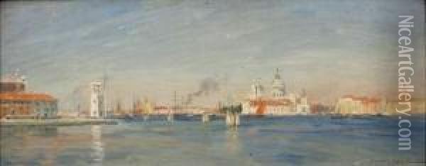 Venise. Oil Painting - Gaston-Marie-Anatole Roullet