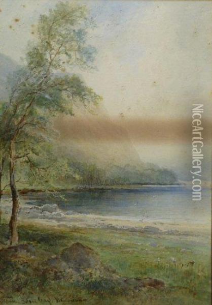 On Thirlmere 
 Falcon Cray, Derwentwater Oil Painting - Emil Krause