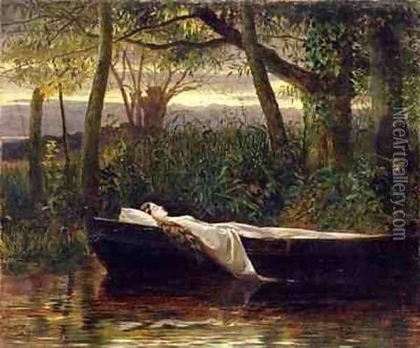 The Lady of Shalott 2 Oil Painting - Walter Crane