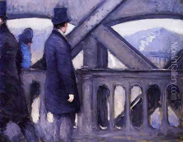 The Pont de Europe (study) Oil Painting - Gustave Caillebotte