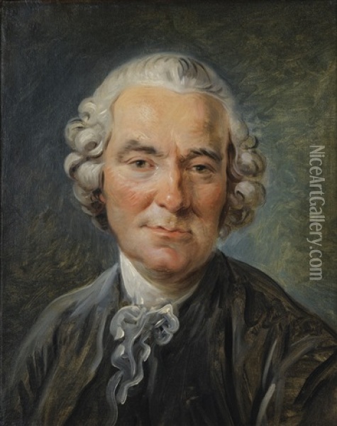 Portrait D'homme Oil Painting - Jean-Simon Berthelemy