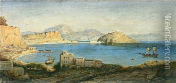 Vue De Naples Oil Painting - Maximilian Albert Hauschild
