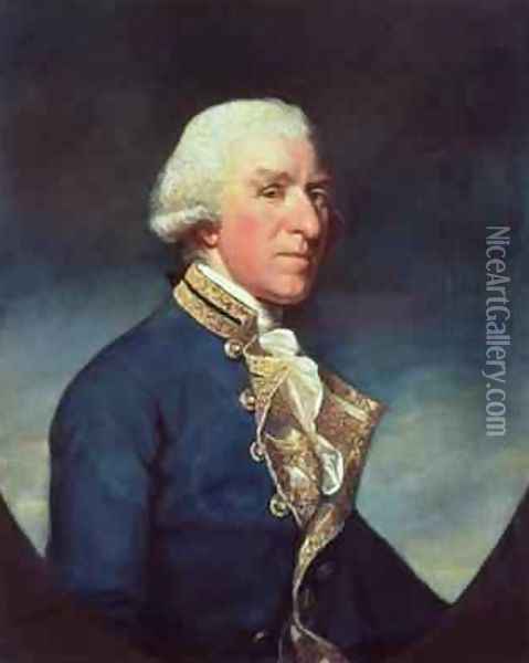 Admiral Samuel Hood 1st Viscount Hood 1724-1816 1784 Oil Painting - James Northcote