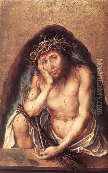 Christ As The Man Of Sorrows Oil Painting - Albrecht Durer