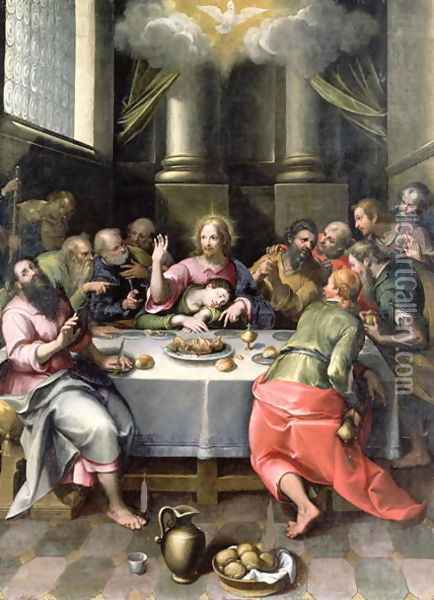 The Last Supper, 1611 Oil Painting - Claude Andrew Calthrop