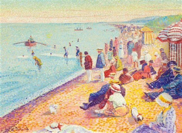 Szene Am Meer Oil Painting - Albert Girard