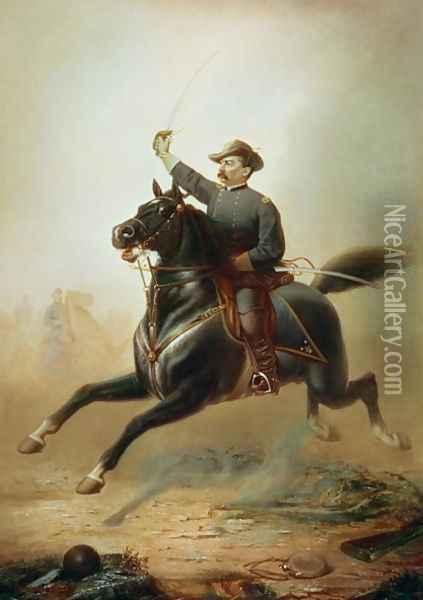 Sheridans Ride, 1871 Oil Painting - Thomas Buchanan Read