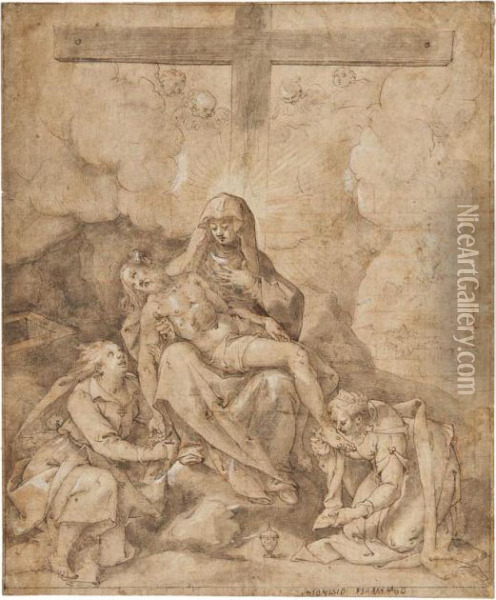 La Deposizione Dalla Croce Oil Painting - Denys Fiammingo Calvaert