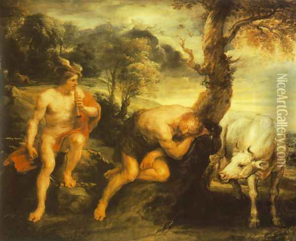 Mercury and Argus 1635-38 Oil Painting - Peter Paul Rubens
