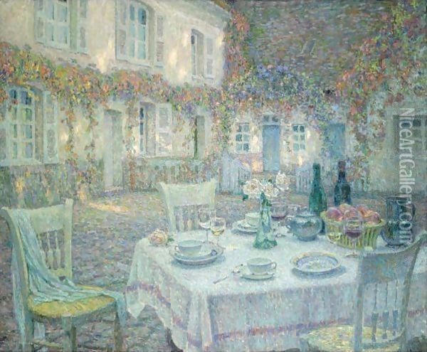 Le Dejeuner Oil Painting - Henri Eugene Augustin Le Sidaner