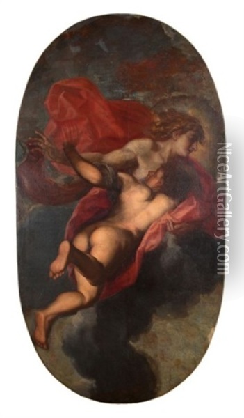 L'enlevement De Ganymede Oil Painting - Francesco Ruschi