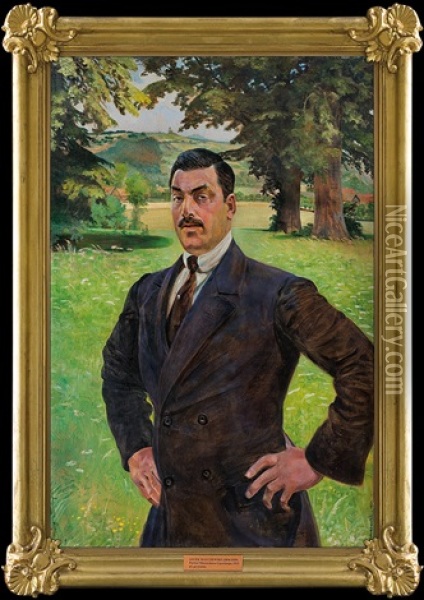 Mieczyslaw Gasecki Portrait Oil Painting - Jacek Malczewski