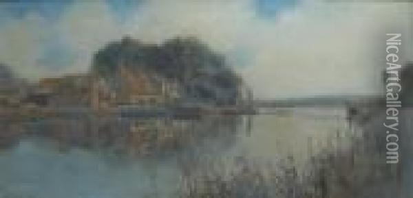 Horning Ferry Oil Painting - Stephen John Batchelder