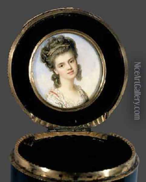 A Lady c. 1790 Oil Painting - Richard Cosway