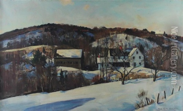 Weston Hillside Oil Painting - Charles Curtis Allen