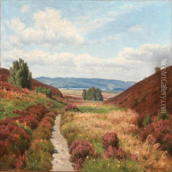 Two Moor Landscapes Oil Painting - Axel Birkhammer