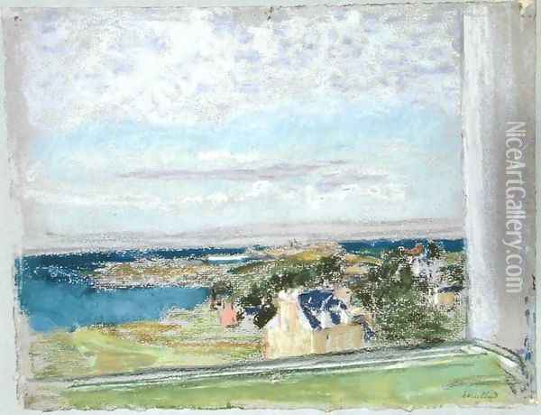 From my Window Oil Painting - Jean-Edouard Vuillard