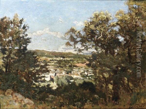 Les Eyzies, Dordogne Oil Painting - Louis Alexandre Cabie