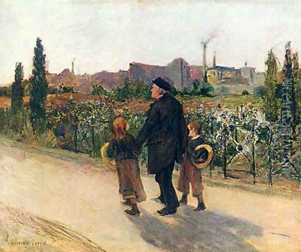 All Souls' Day Oil Painting - Jules Bastien-Lepage