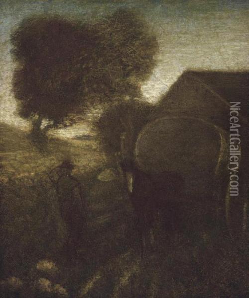 The Farmyard Oil Painting - Albert Pinkham Ryder