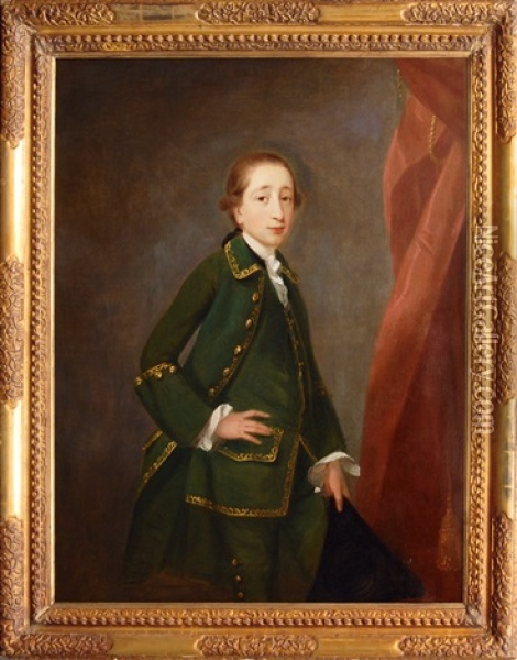 Portrait Of Peter John Fremeaux Oil Painting - John Astley