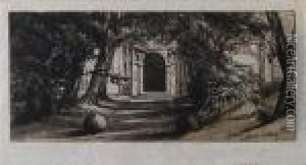 Mytton Hall (harrington 14) Oil Painting - Sir Francis Seymour Haden