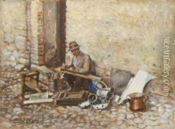 Lo Stagnaro Oil Painting - Giovanni Costa