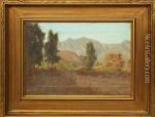 California Landscape Oil Painting - Elmer Wachtel