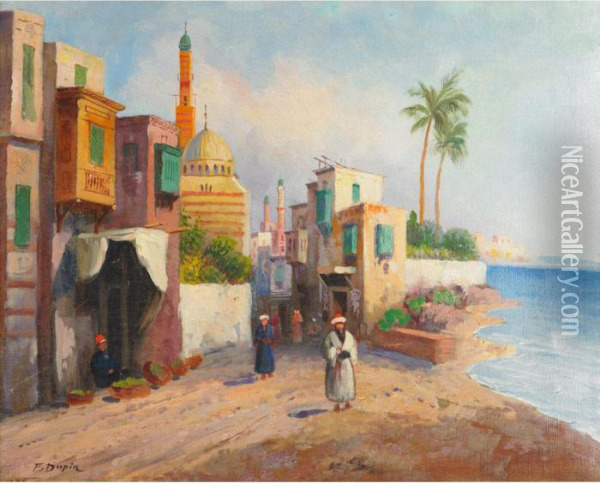 Orientalist Street Scene Oil Painting - George French Angas