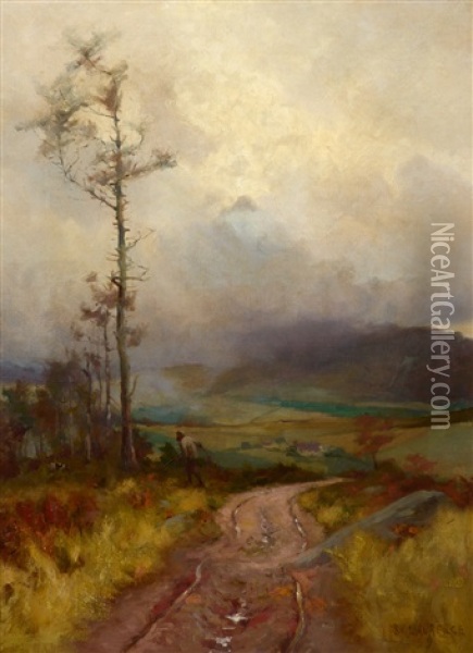 A Cornish Huntsman Oil Painting - Sydney Mortimer Laurence