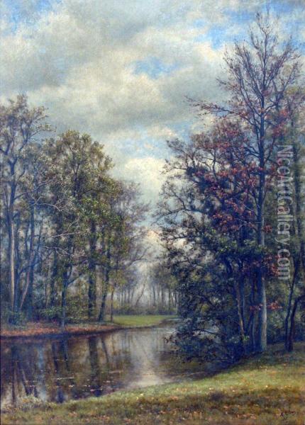 Heidelandschap Oil Painting - Lodewijk/ Louis F.J. Dupuis