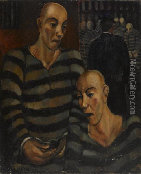 The Prisoners Oil Painting - Arthur Durstan Durston