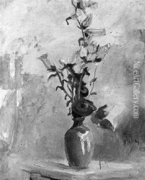 Le Bouquet Oil Painting - Jacqueline Marval