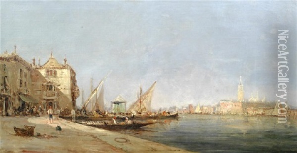 Venetian Scene Oil Painting - Charles Malfroy