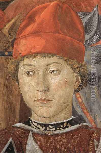 Procession of the Youngest King (detail 7) 1459-60 Oil Painting - Benozzo di Lese di Sandro Gozzoli