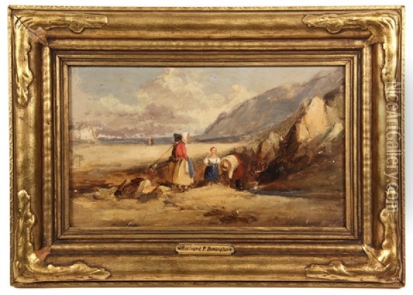The Fisherman's Family Oil Painting - Richard Parkes Bonington