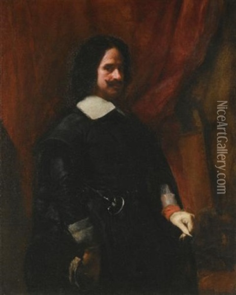 Portrait Of Diego De Silva Y Velazquez Oil Painting - Juan Bautista Martinez del Mazo