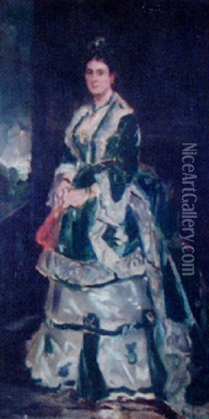 Portrait Of Baroness Albert Grant Oil Painting - Sir Francis Grant