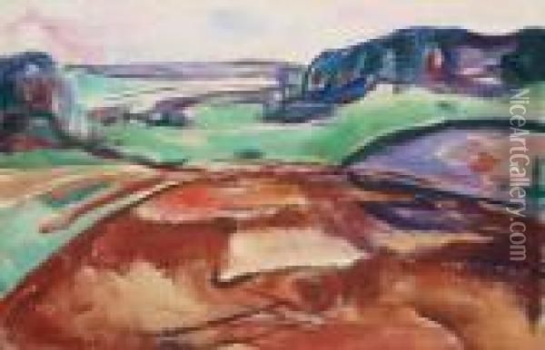 Fra Ekely Oil Painting - Edvard Munch