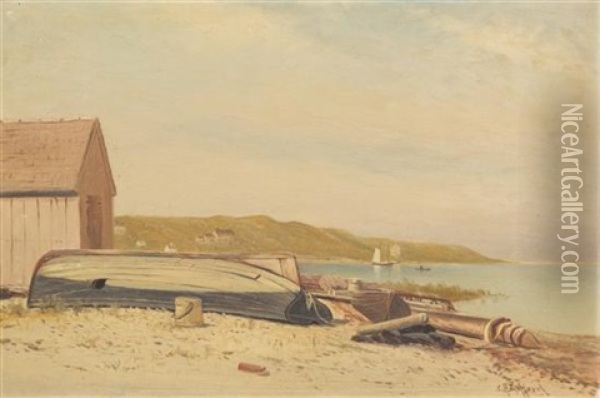 Beach Scene Oil Painting - Charles Henry Gifford