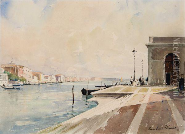 Venise Oil Painting - Paul Emile Lecomte