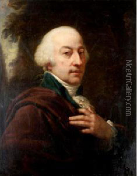 Portrait Of A Gentleman Oil Painting - Jean-Laurent Mosnier